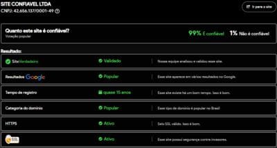 Site verificado e verdadeiro:58rcom